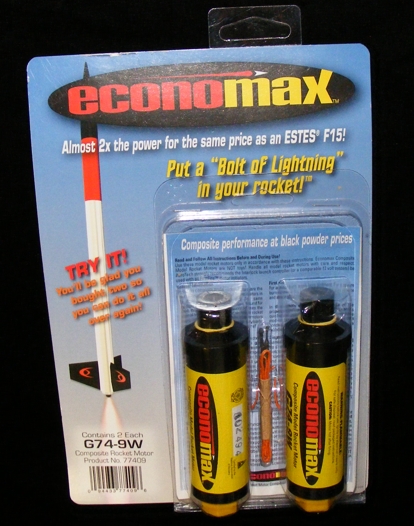 2pk Aerotech Economax 29mm Composite Model Rocket Motor F67-4W 66704 